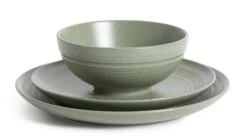 Habitat Textured Ripple 12 Piece Stoneware Dinner Set - Sage 11 Habitat Textured Ripple 12 Piece Stoneware Dinner Set - Sage -Cooking and dining Shop 4353492 R Z002A