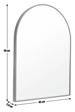 Habitat Arch Metal Wall Mirror - Black - 45x60cm -Cooking and dining Shop 4460608 R E011