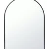 Habitat Arch Metal Wall Mirror - Black - 45x60cm