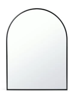 Habitat Arch Metal Wall Mirror - Black - 45x60cm