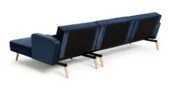 Habitat Andy Right Corner Velvet Clic Clac Sofa Bed - Navy 19 Habitat Andy Right Corner Velvet Clic Clac Sofa Bed - Navy -Cooking and dining Shop 4461126 R Z004A