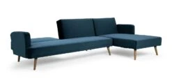 Habitat Andy Right Corner Velvet Clic Clac Sofa Bed - Navy 21 Habitat Andy Right Corner Velvet Clic Clac Sofa Bed - Navy -Cooking and dining Shop 4461126 R Z006A