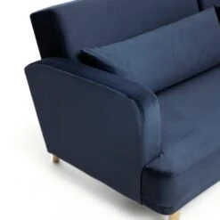 Habitat Andy Right Corner Velvet Clic Clac Sofa Bed - Navy 24 Habitat Andy Right Corner Velvet Clic Clac Sofa Bed - Navy -Cooking and dining Shop 4461126 R Z009A