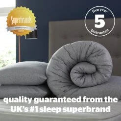 Silentnight Coverless 10.5Tog Grey Duvet & Pillowcase-Single -Cooking and dining Shop 4468624 R Z009A