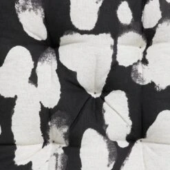 Habitat Ink Print Pack Of 2 Seat Cushions - White And Black -Cooking and dining Shop 4497516 R B001