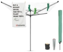 Brabantia 50m Lift-O-Matic Washing Line With Ground Spike -Cooking and dining Shop 4504595 R Z005A