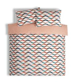 Habitat Geometric ZigZag Multicolour Bedding Set - Single -Cooking and dining Shop 4529257 R Z002A