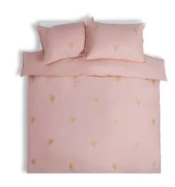 Habitat Embroidered Palm Pink Bedding Set - Single -Cooking and dining Shop 4529556 R Z002A