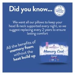 Slumberdown Cool Max Memory Support Firm Pillow -Cooking and dining Shop 4539481 R Z004A