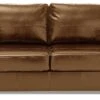 Habitat Salisbury 2 Seater Leather Sofa Bed - Tan