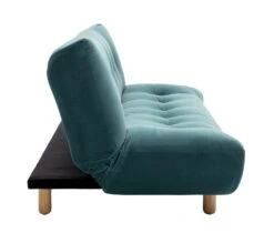 Habitat Kota 3 Seater Velvet Clic Clac Sofa Bed - Teal -Cooking and dining Shop 4588298 R Z004A
