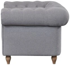 Habitat Chesterfield Fabric Armchair - Light Grey -Cooking and dining Shop 4630531 R Z003A