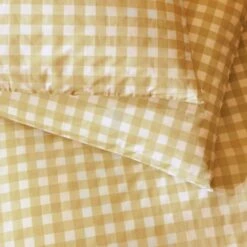 Habitat Herbalist Plain Gingham Yellow Bedding Set - Single -Cooking and dining Shop 4663560 R Z003A