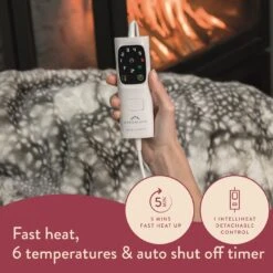 Dreamland Luxury Faux Fur Heated Throw - Large -Cooking and dining Shop 4669911 R Z004A