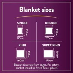 Slumberdown Perfectly Warm Luxury Electric Blanket-King Dual -Cooking and dining Shop 4746731 R Z009A