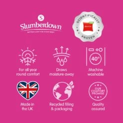 Slumberdown Climate Comfort 10.5 Tog Duvet - Single -Cooking and dining Shop 4843249 R Z011A