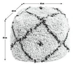 Kaikoo Gentry Wool Pouffe - White 8 Kaikoo Gentry Wool Pouffe - White -Cooking and dining Shop 4844482 R E001