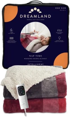 Dreamland Sherpa Tartan Reversible Overblanket -Cooking and dining Shop 4883333 R Z002A