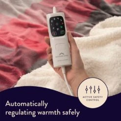 Dreamland Sherpa Tartan Reversible Overblanket -Cooking and dining Shop 4883333 R Z006A