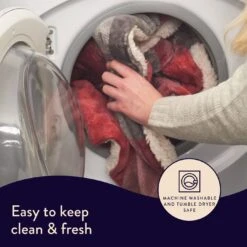 Dreamland Sherpa Tartan Reversible Overblanket -Cooking and dining Shop 4883333 R Z007A