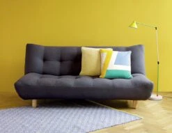 Habitat Kota 3 Seater Fabric Clic Clac Sofa Bed - Charcoal