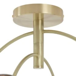 Habitat Hayle Tortoise Shell 4 Light Ceiling Light - Brass -Cooking and dining Shop 5792571 R Z004A