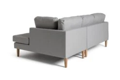 Habitat Joshua Fabric Corner Chaise Sofa - Light Grey -Cooking and dining Shop 6205737 R Z004A