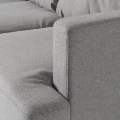 Habitat Joshua Fabric Corner Chaise Sofa - Light Grey -Cooking and dining Shop 6205737 R Z009A