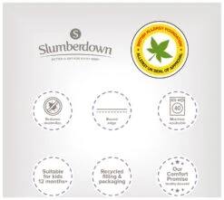 Slumberdown Anti Allergy 4 Tog Kids Duvet - Toddler -Cooking and dining Shop 6996448 R Z013A