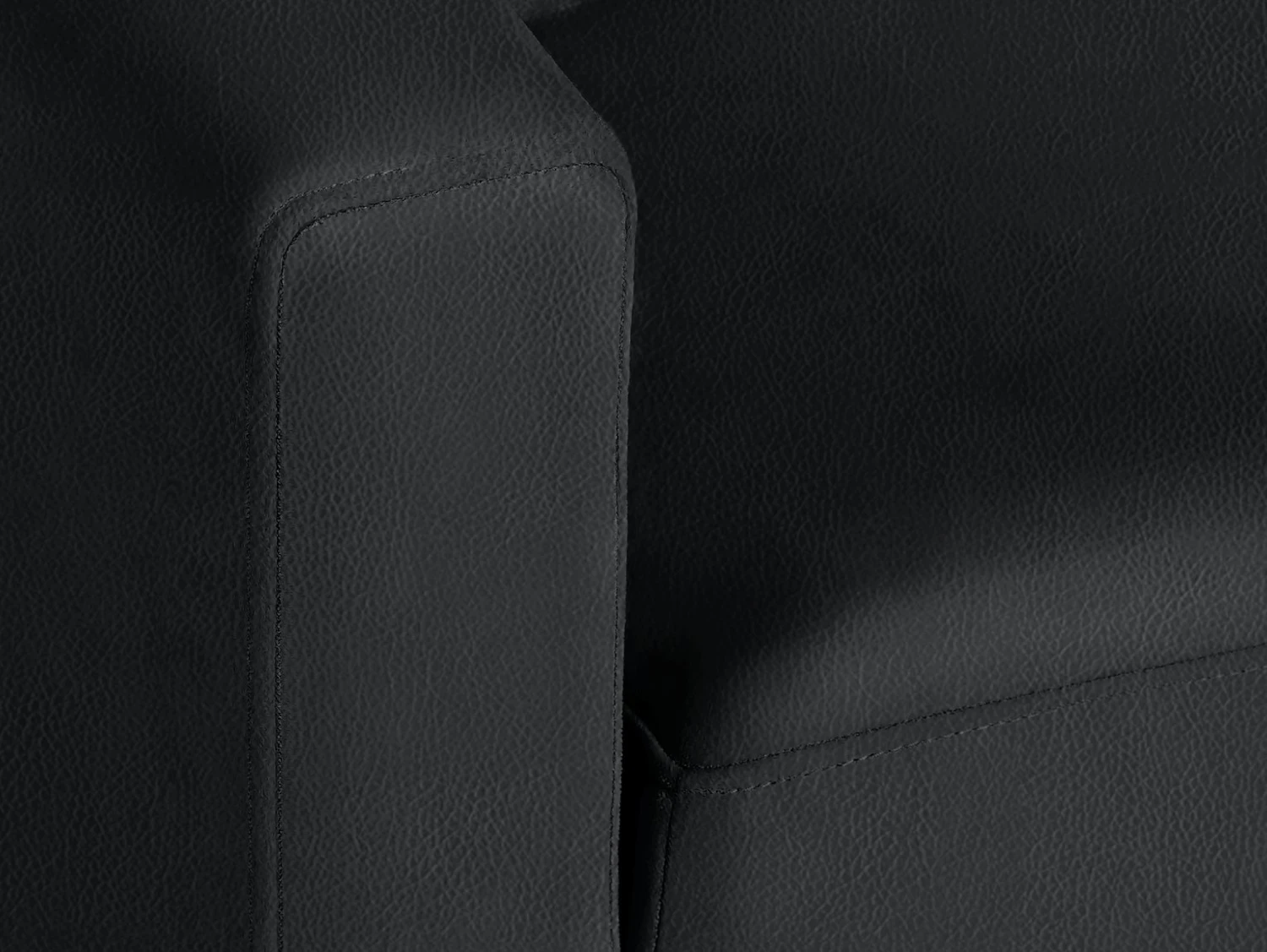 Habitat Reagan Corner Chaise Faux Leather Sofa Bed - Black 7 Habitat Reagan Corner Chaise Faux Leather Sofa Bed - Black - Image 7