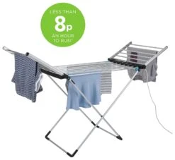 Minky Wing 12m Heated Clothes Airer With Cover -Cooking and dining Shop 7076006 R Z009A