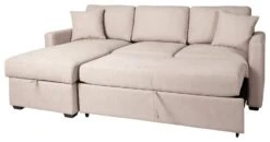 Habitat Reagan Left Corner Chaise Sofa Bed - Natural -Cooking and dining Shop 7118847 R Z003A
