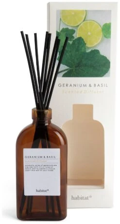 Habitat 150ml Scented Diffuser - Geranium & Basil -Cooking and dining Shop 7160149 R Z002A