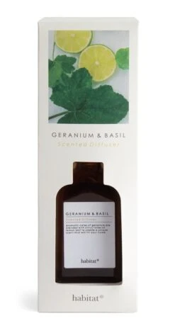 Habitat 150ml Scented Diffuser - Geranium & Basil -Cooking and dining Shop 7160149 R Z003A
