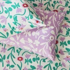 Habitat 180TC Floral Green & Pink Bedding Set - Single -Cooking and dining Shop 7161038 R Z003A