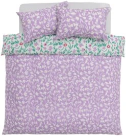 Habitat 180TC Floral Green & Pink Bedding Set - Single -Cooking and dining Shop 7161038 R Z004A