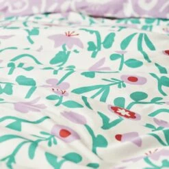 Habitat 180TC Floral Green & Pink Bedding Set - Single -Cooking and dining Shop 7161038 R Z006A
