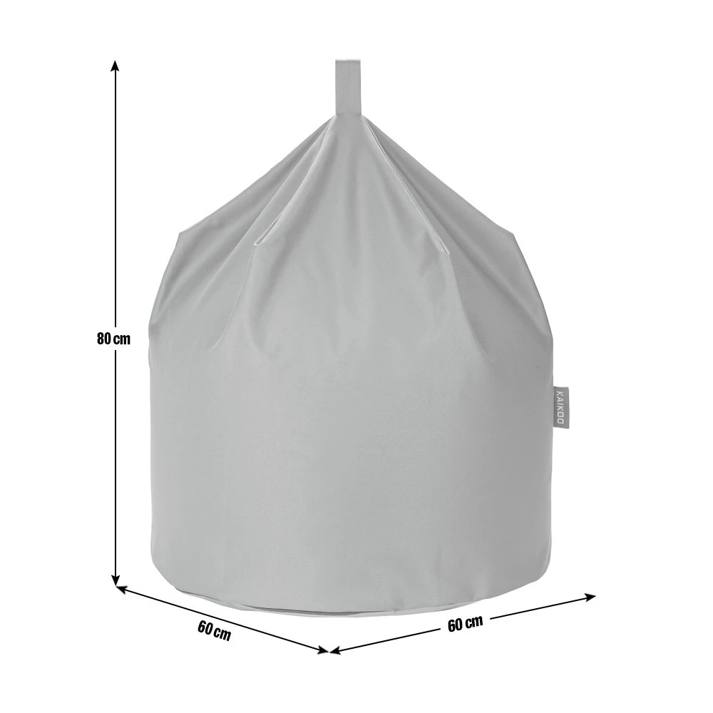 Kaikoo Large Grey Classic Bean Bag 5 Kaikoo Large Grey Classic Bean Bag - Image 5