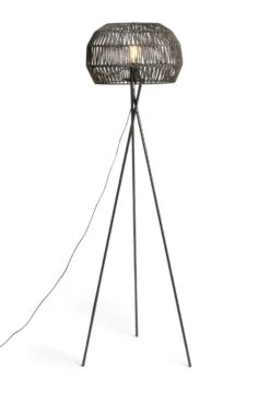 Habitat Global Rope Tripod Floor Lamp - Black -Cooking and dining Shop 7485068 R Z002A