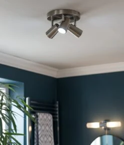 Habitat Spotlight 3 Light Plate - Brushed Chrome -Cooking and dining Shop 7567395 R Z003C