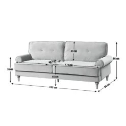Habitat Vienna Velvet 3 Seater Sofa - Rose -Cooking and dining Shop 7896664 R E001