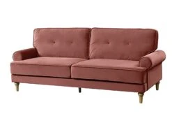 Habitat Vienna Velvet 3 Seater Sofa - Rose -Cooking and dining Shop 7896664 R Z002A