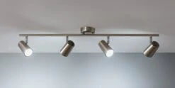 Habitat Brushed Chrome 4 Light Spotlight Bar -Cooking and dining Shop 7911525 R Z002C