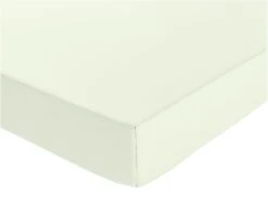 Best Seller 17 Habitat Pure Cotton 200TC Cream Deep Fitted Sheet - Single