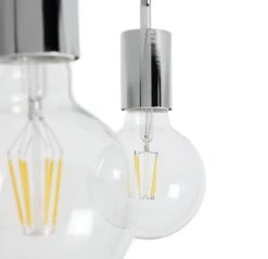 Habitat Rayner Steel 3 Light LED Flush Ceiling Light -Chrome -Cooking and dining Shop 8113621 R Z002A