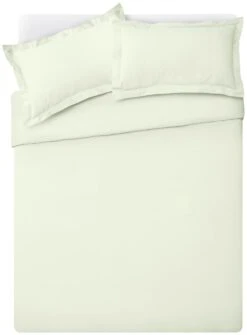Habitat Egyptian Cotton 400TC Plain Cream Bedding Set-Double -Cooking and dining Shop 8163365 R Z002A