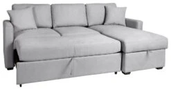 Habitat Reagan Right Corner Sofa Bed - Grey -Cooking and dining Shop 8178721 R Z003A