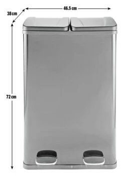 Habitat 55 Litre 2 Compartment Recycling Bin -Cooking and dining Shop 8199009 R Z020A