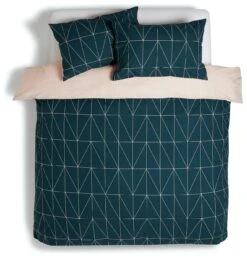 Habitat Geo Teal & Blush Reversible Bedding Set - Single -Cooking and dining Shop 8299947 R Z002A
