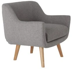 Habitat Nellie Fabric Accent Chair - Grey -Cooking and dining Shop 8346278 R Z004A
